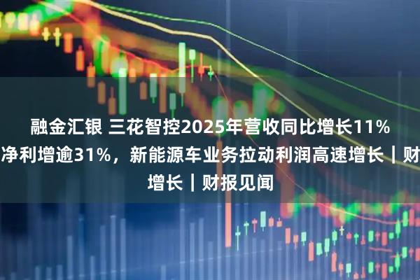 融金汇银 三花智控2025年营收同比增长11%，归母净利增逾31%，新能源车业务拉动利润高速增长｜财报见闻
